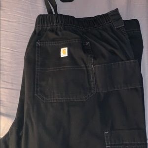 Carhartt men’s black ripstop cargo scrub pants